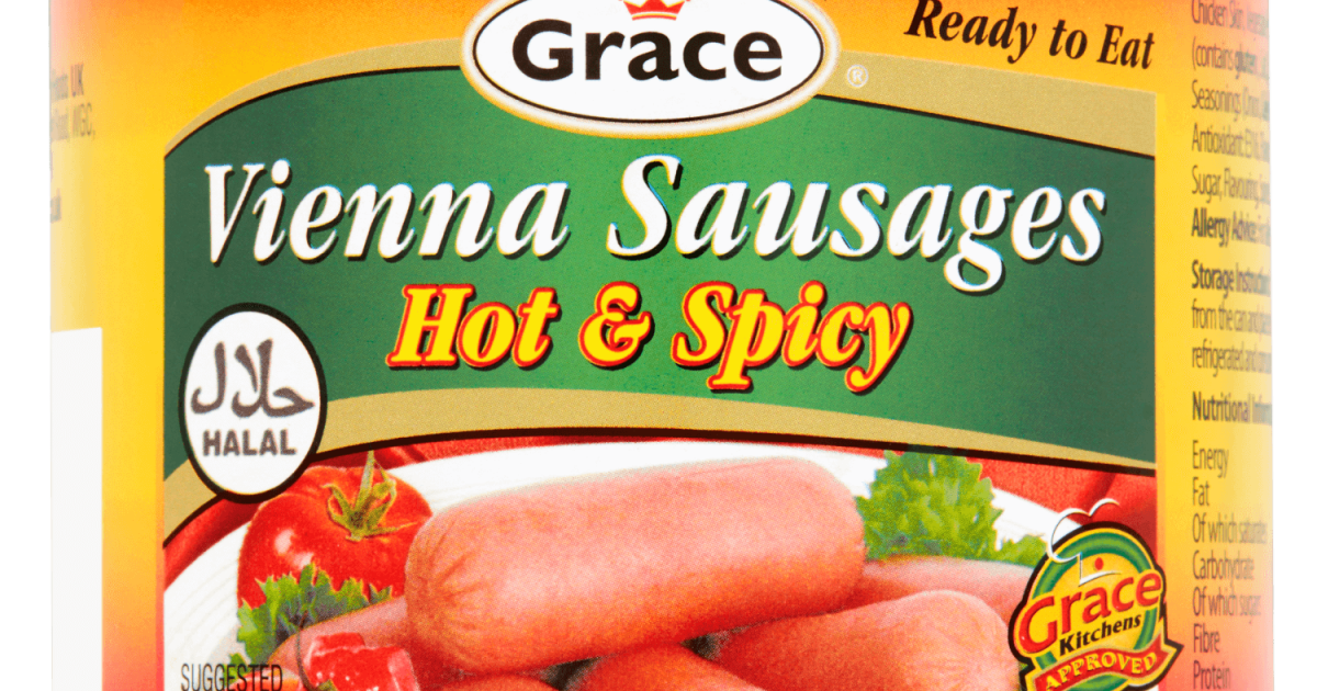 Grace Foods Hot & Spicy Vienna Sausages Halal