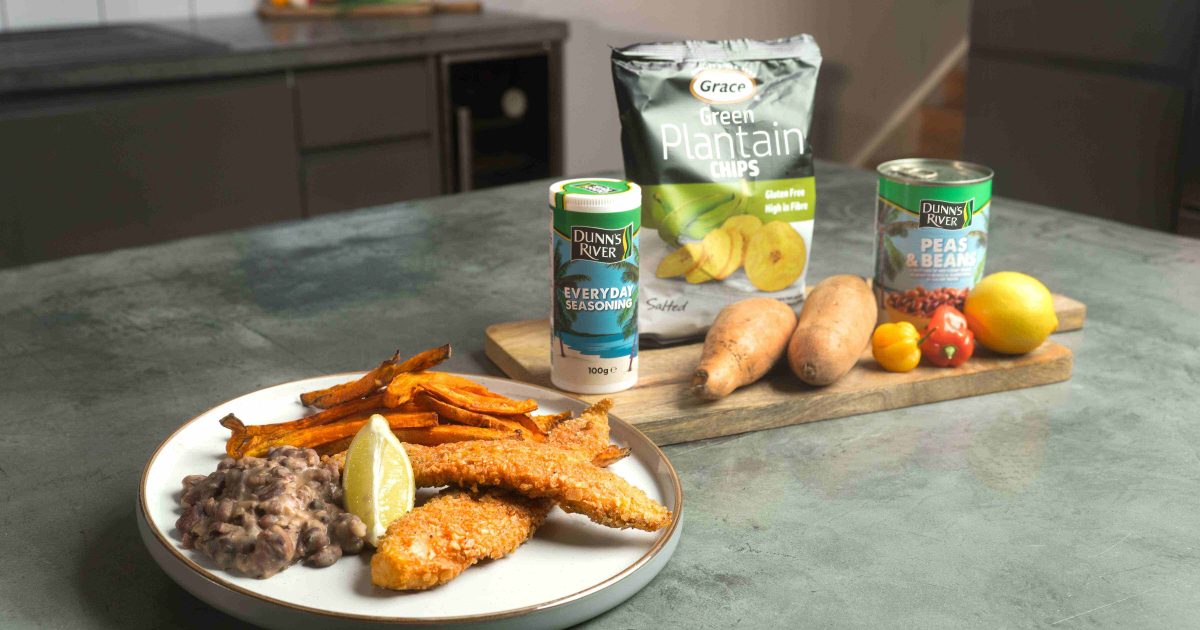 Grace Foods | Caribbean-style ‘Fish &amp; Chips’ with Mushy Peas